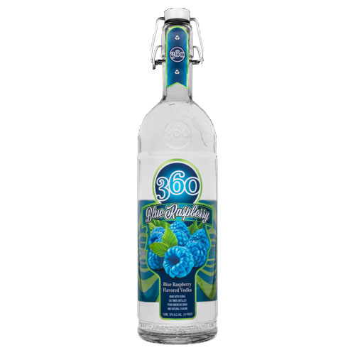360 Blue Raspberry Vodka 1 L