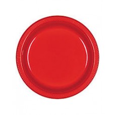 Apple Red Plastic Dinner Plate