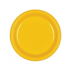 Yellow Sun Plastic Dinner Plate