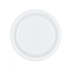 White Plastic Dinner Plate
