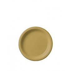 Gold Plastic Dessert Plate