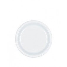 White Plastic Dessert Plate