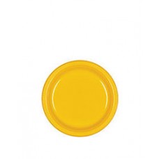 Yellow Sun Plastic Dessert Plate