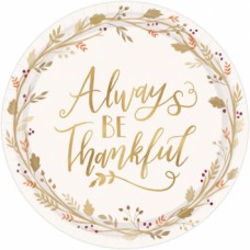 Always Be Thankful 10 1/2 in Round Plate