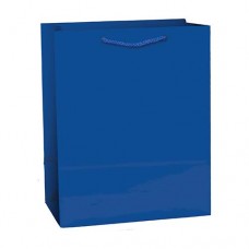 Gift Bag-Medium Bag Glossy Bright Royal Blue