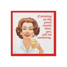 Funny Cocktail Napkins-Call Me Outdoorsy