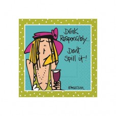 Funny Cocktail Napkins-Don't Spill It