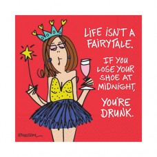 Funny Cocktail Napkins-Life Isn't a Fairytale