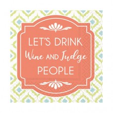 Funny Cocktail Napkins-Wine and Judge