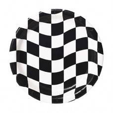 Checkered Flag 9 inch Dinner Plate
