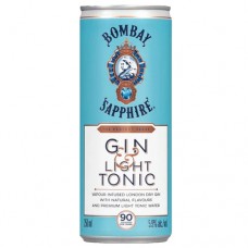 Bombay Gin and Light Tonic 4 Pack