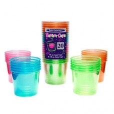 Bomber Shot Cups Neon 20 pack