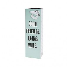 Gift Bag-Bottle Bag Good Friends Bring Wine