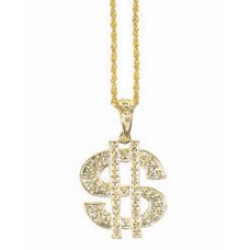 Casino Themed Dollar Sign Necklace