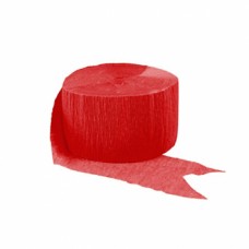 Crepe Paper Streamer Apple Red 81 ft