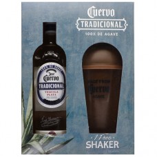Jose Cuervo Tradicional Plata Tequila 750 ml Shaker Gift Set