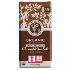 Equal Exchange Organic Dark Chocolate Almond And Sea Salt