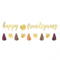 Friendsgiving Double Banner with Tassels