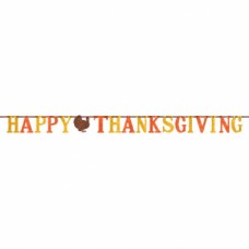 Happy Thanksgiving Glitter Banner