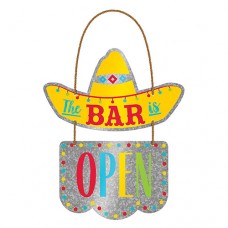 The Bar Is Open Hanging Sign