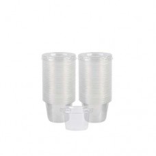 Gelatin Shot Glass and Lid Combo 2.5 oz 50 pack