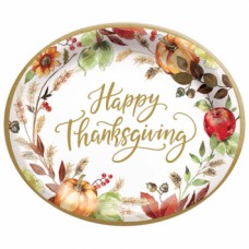 Grateful Day 12 in Oval Plate