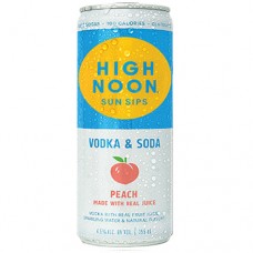High Noon Peach Vodka and Soda 23.7 oz.
