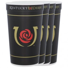 Kentucky Derby Tableware-150th Kentucky Derby Icon Sovenir Cups 4 Pack