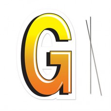 "G" Plastic Lawn Sign