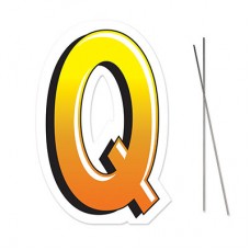 "Q" Plastic Lawn Sign