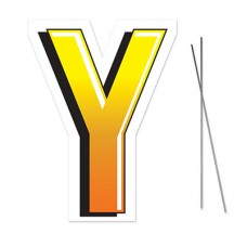 "Y" Plastic Lawn Sign
