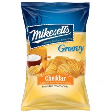 Mikesell's Cheddar and Sour Cream Groovy Potato Chips 9.5 oz.