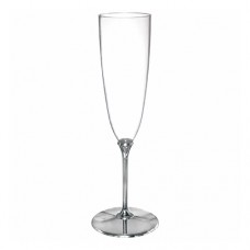 New Year's Champagne Flute Silver