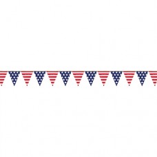 Patriotic Pennant Banner
