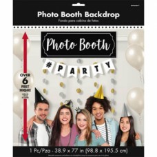Photo Booth #Party Backdrop