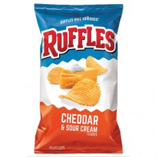 Ruffles Cheddar And Sour Cream Potato Chips 12.5 oz.