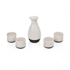 Sake Set White Ceramic
