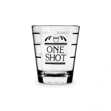 True Brands Shot Glass with Measurements