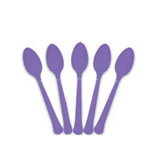 NEW Themed   Party New Purple Plastic Spoons /20