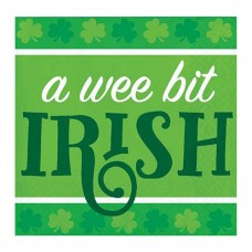 St Patrick's Day Wee Bit Irish Beverage Napkin