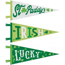 St Patrick's Day Pennants 3 pack