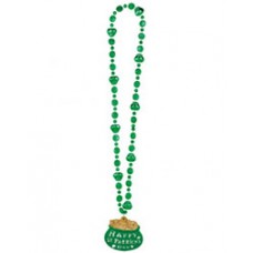 St Patrick's Day Pot of Gold Pendant Necklace