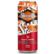 Stewart's Spiked Black Cherry Hard Soda Seltzer 4 Pack