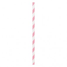 Straws Paper New Pink 50 pack