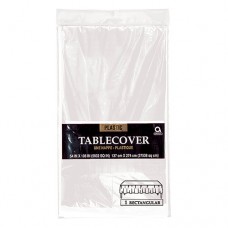 Clear Rectangular Plastic Table Cover