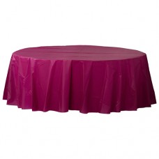 Berry Plastic Round Table Cover