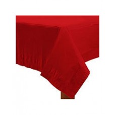 Apple Red Paper Rectangular Table Cover