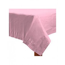 New Pink Paper Rectangular Table Cover