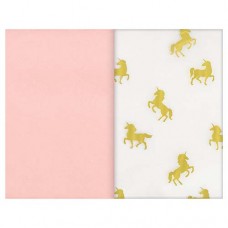 Tissue Paper Duo Gold Unicorn