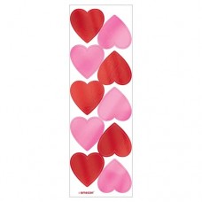Valentine's Foil Heart Stickers